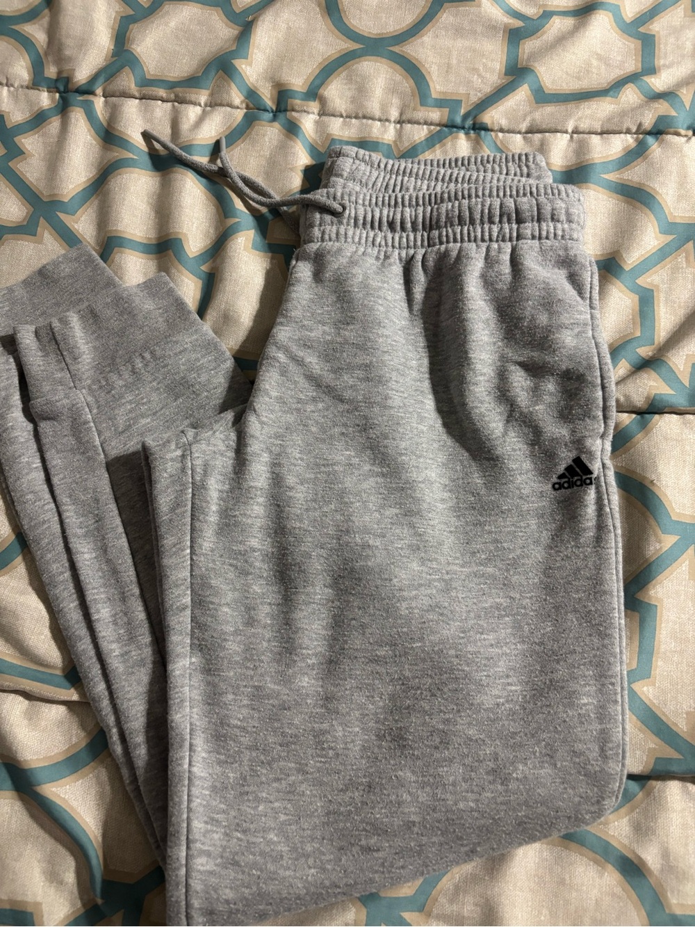 Adidas Grey Fleece Jogger Pants